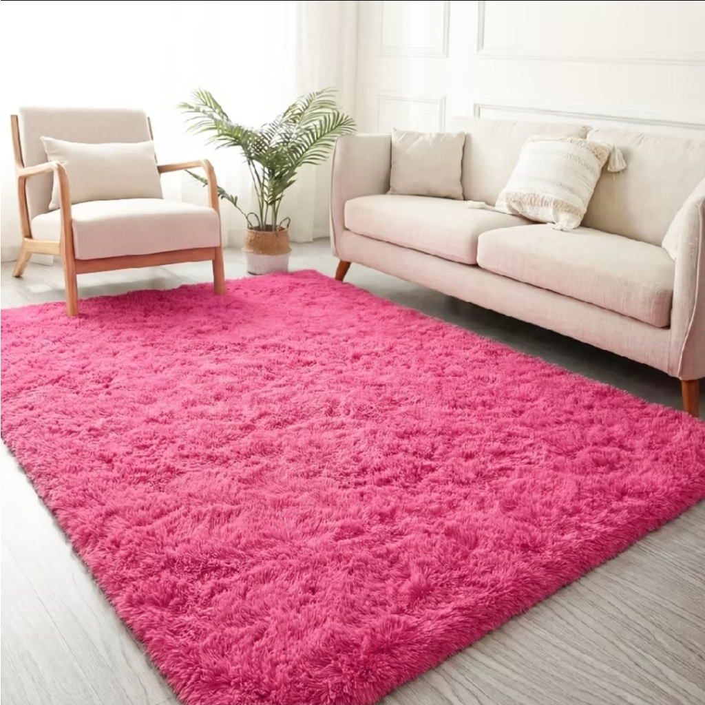 Tapete Felpudo 2,00X1,50 - Rosa Escuro - Debora Conceição Rangel 