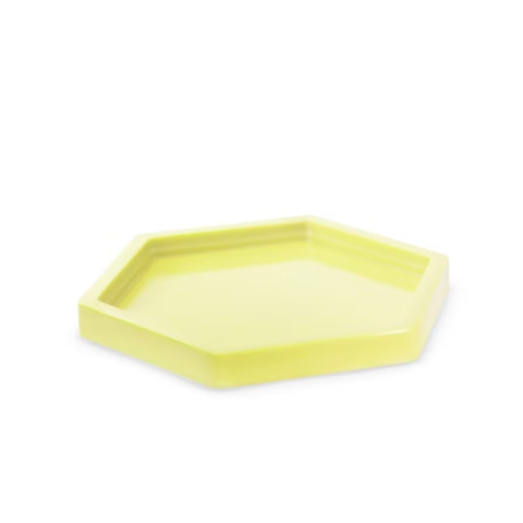 Bandeja Sextavada - Amarelo Candy - Debora Conceição Rangel 