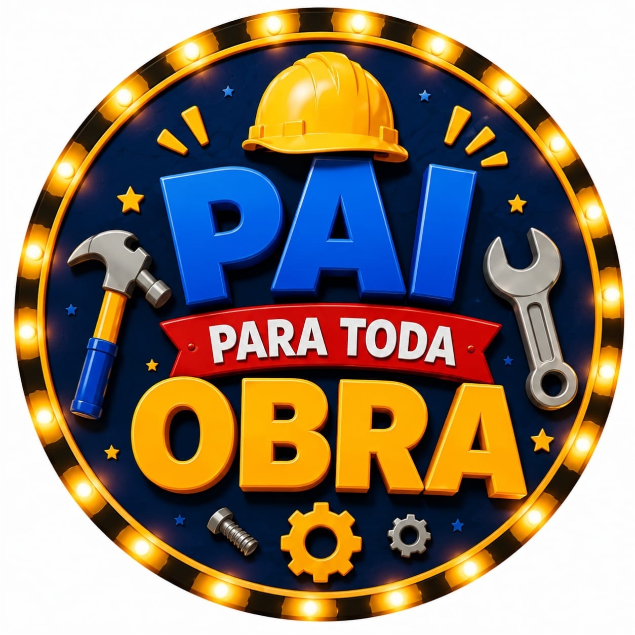 Capa Redonda 50X50 - Pai Para Toda Obra - Debora Conceição Rangel 