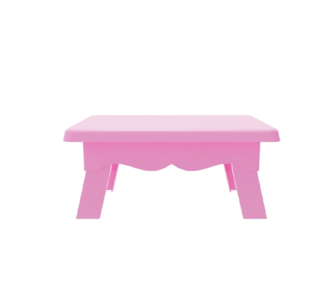 Mesinha Decorativa - Rosa Candy - Debora Conceição Rangel 