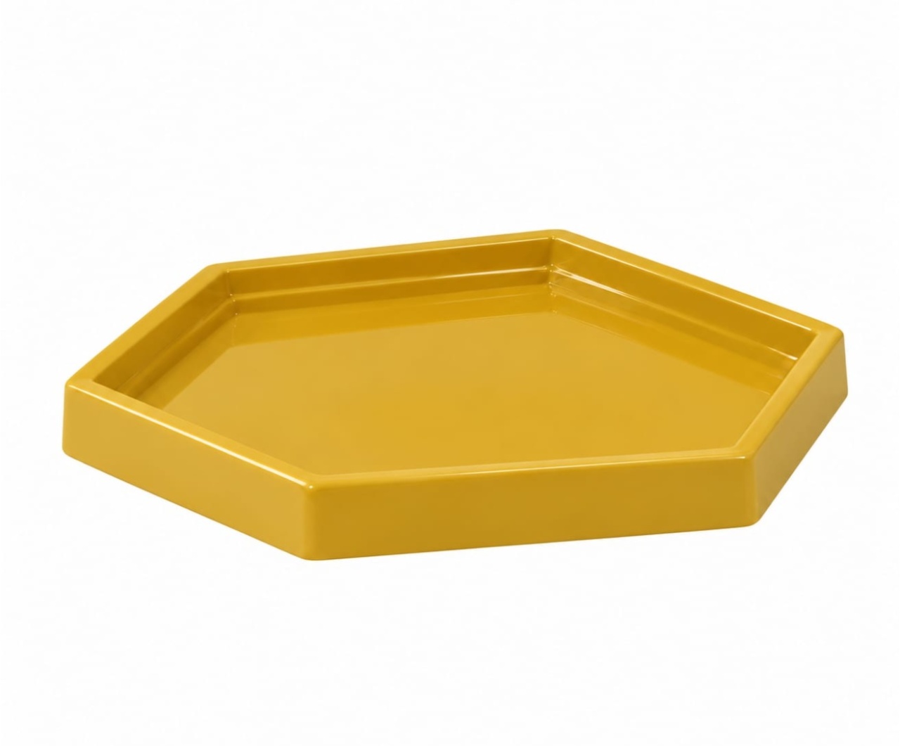 Bandeja Sextavada - Dourado - Debora Conceição Rangel 