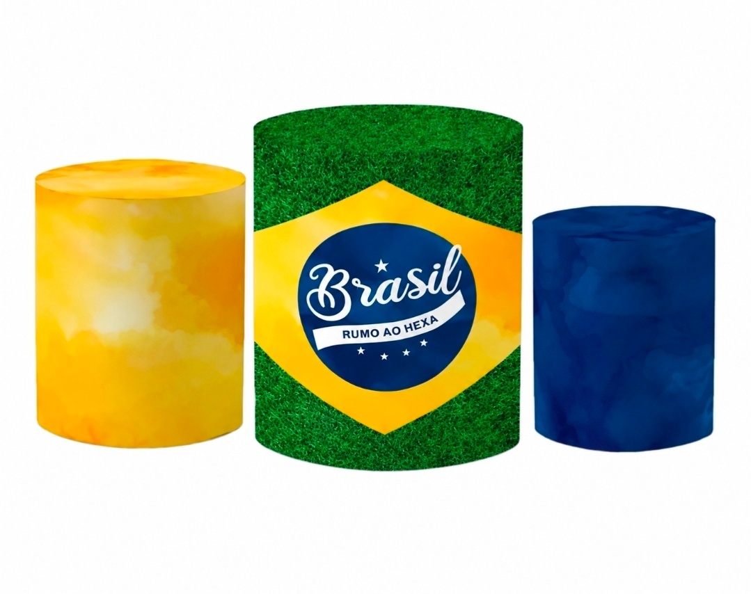 Capa Para Cilindros - Brasil Rumo Ao Hexa - Debora Conceição Rangel 