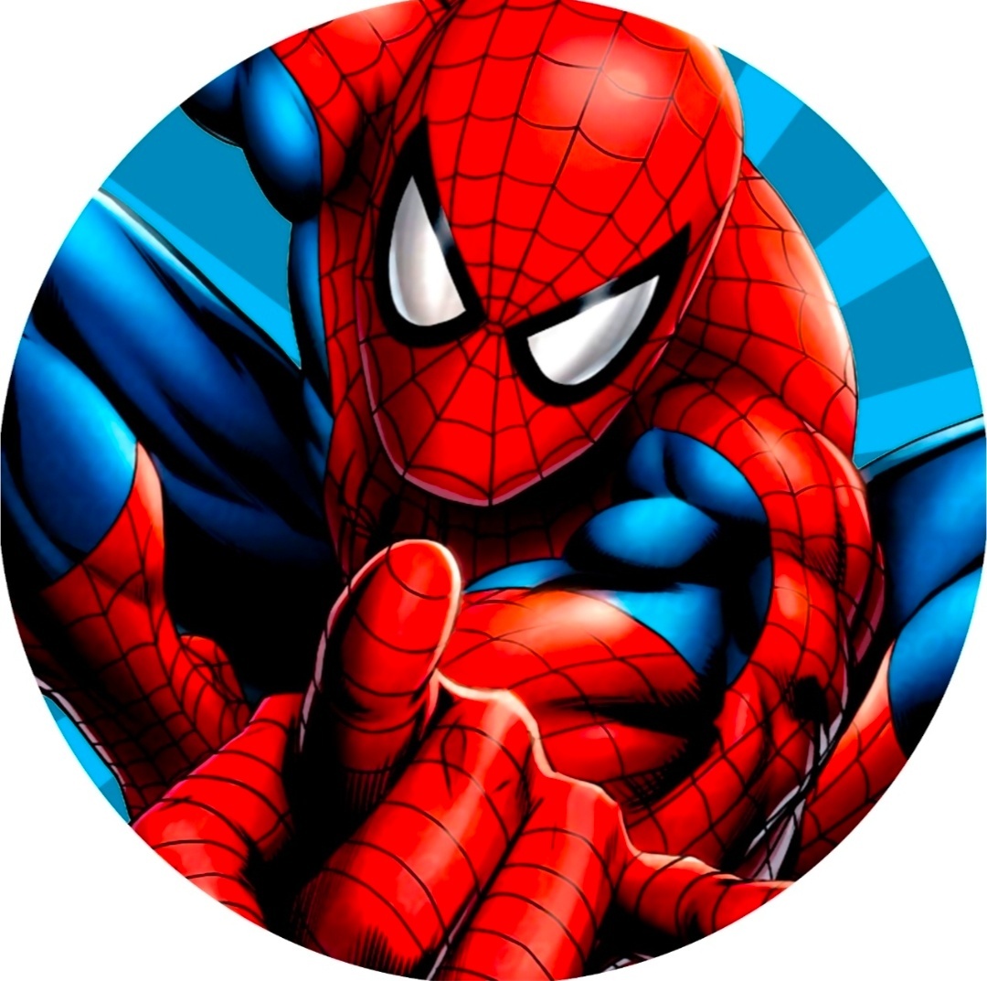 Capa Redonda 50X50 - Homem-Aranha - Debora Conceição Rangel 