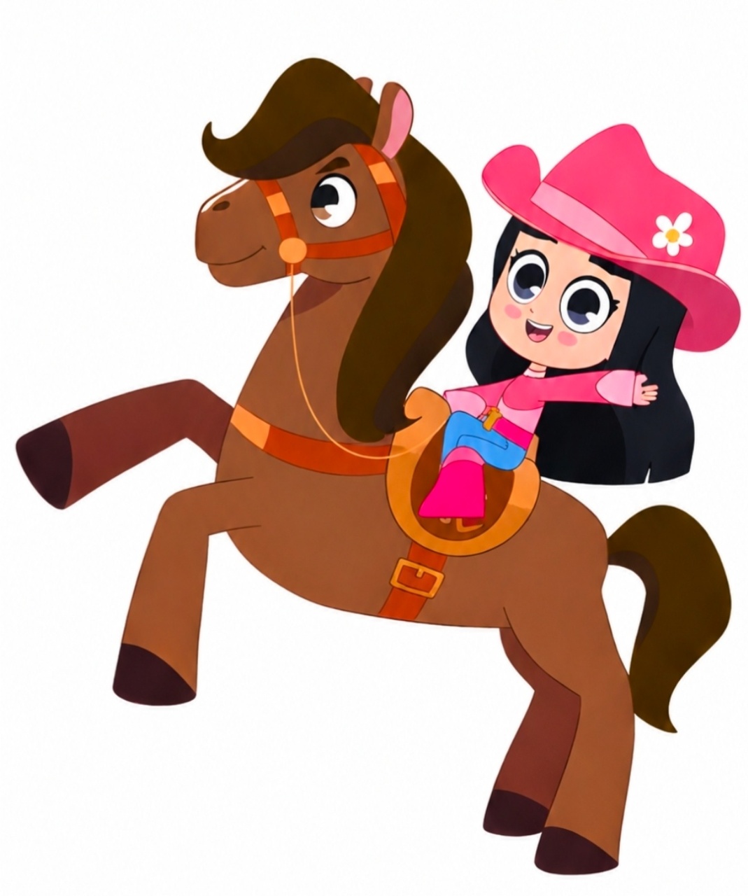 Display 10Cm - Boiadeirinha No Cavalo - Debora Conceição Rangel 