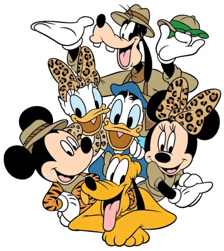 Display 10Cm - Turma Do Mickey Safari - Debora Conceição Rangel 