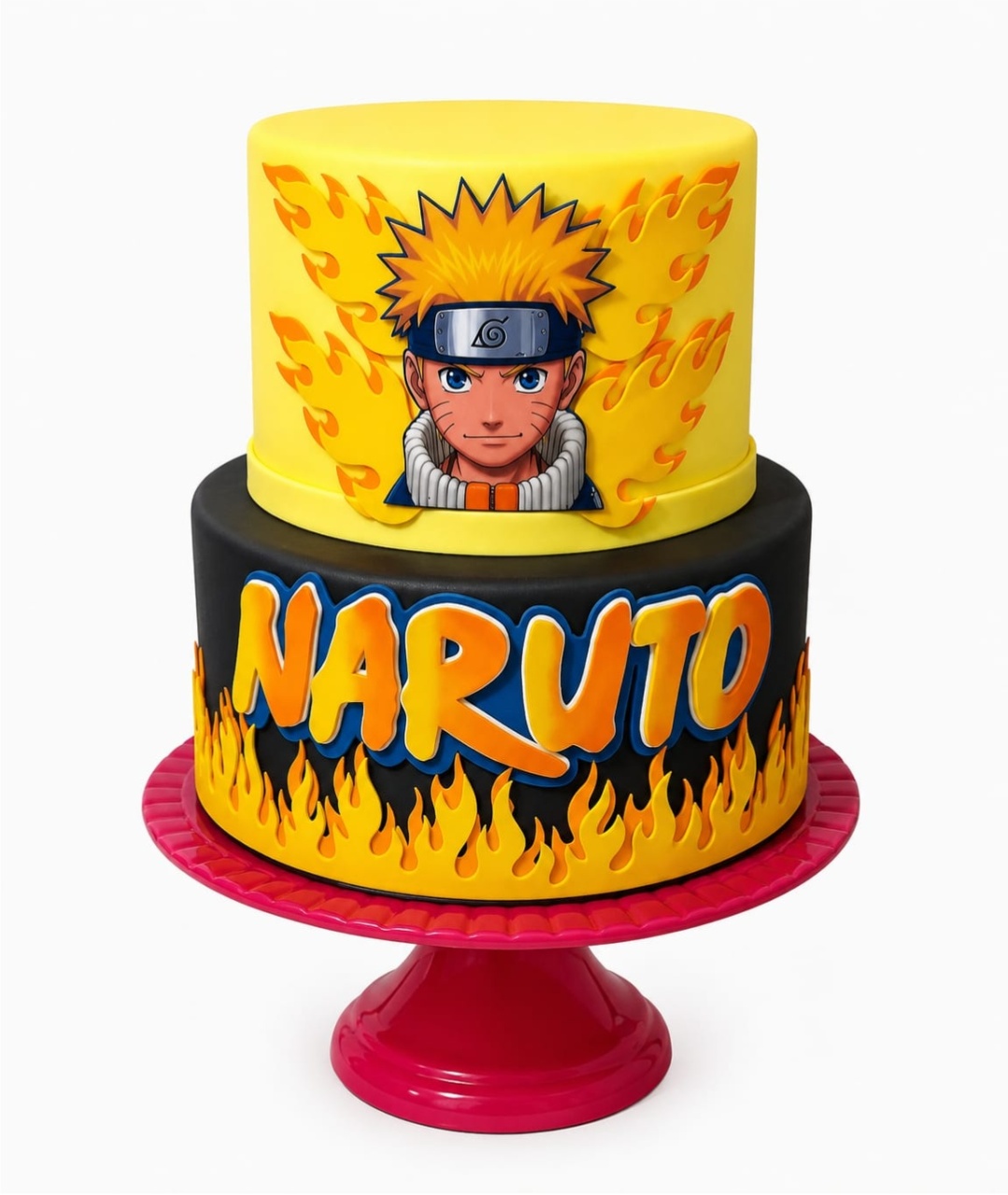 Bolo Fake 2 Andares - Naruto C. - Debora Conceição Rangel 