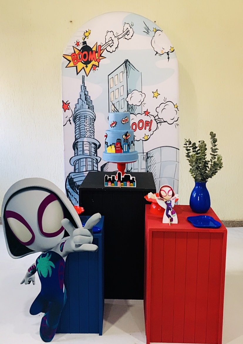 Kit Fantasma Aranha - Ki_decoração 
