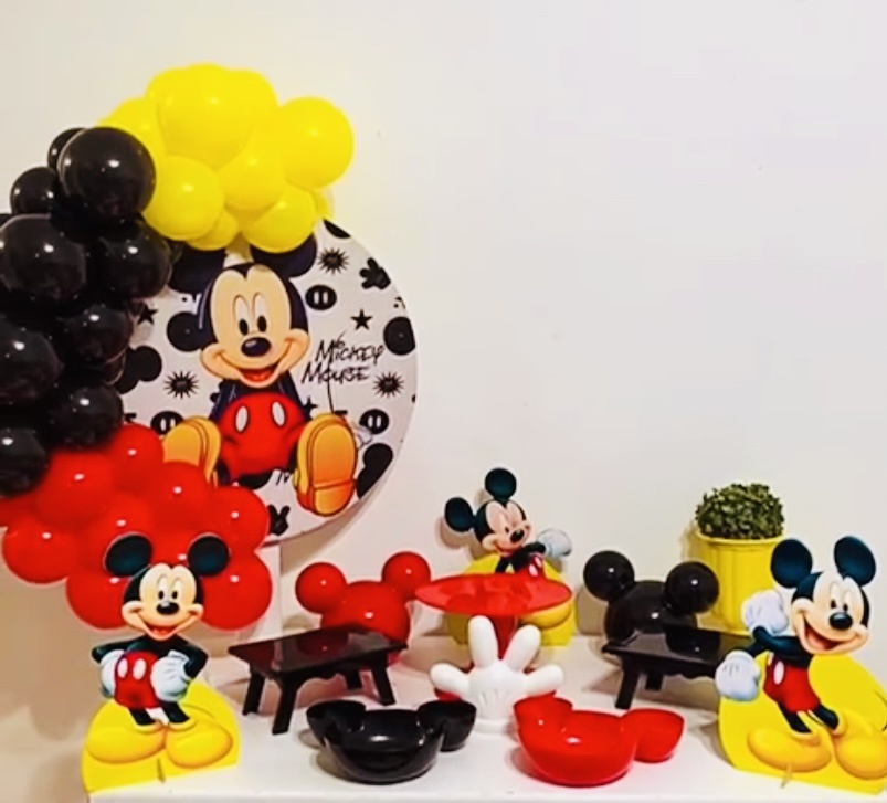 Kit Mickey (Prata) - Ki_decoração 