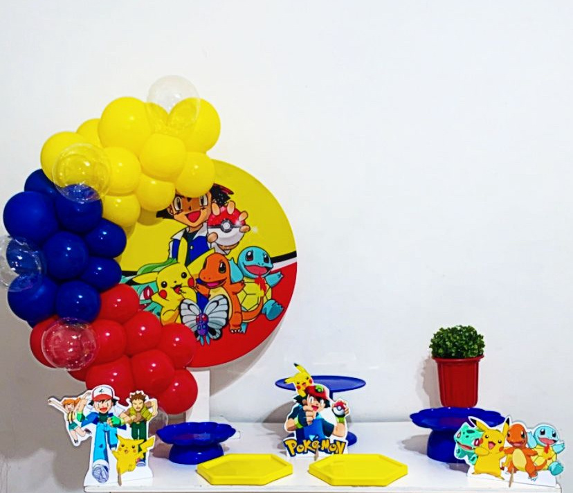 Kit Pokemon (Prata) - Ki_decoração 