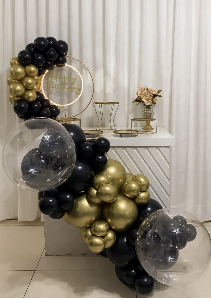 Kit Happy Birthday Led Luxo (Diamante) - Ki_decoração 