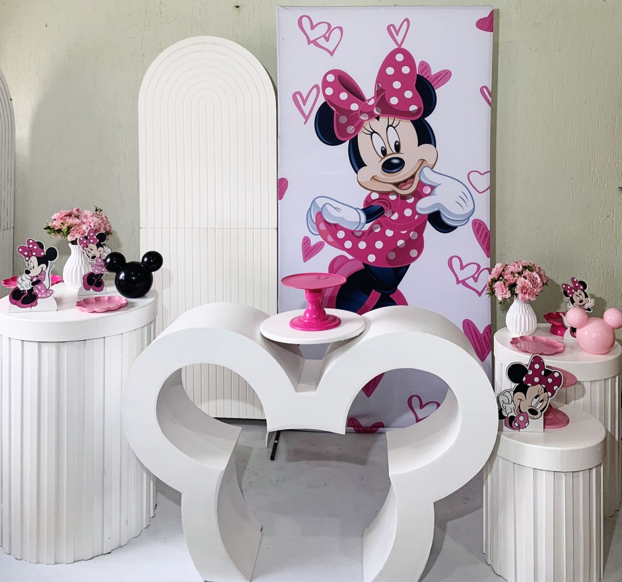 Kit Minnie Rosa - Ki_decoração 