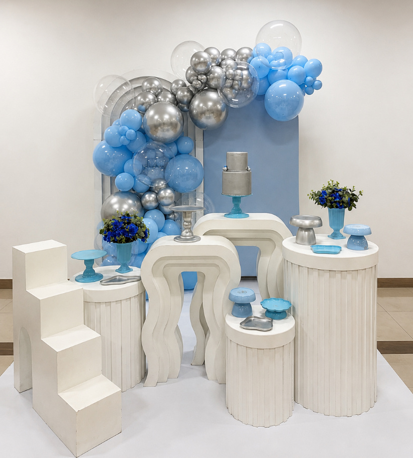 Kit Clean Azul - Ki_decoração 
