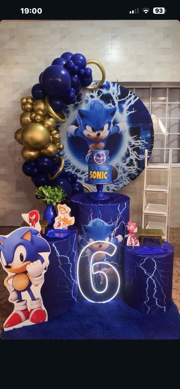 Kit Sonic - Ki_decoração 