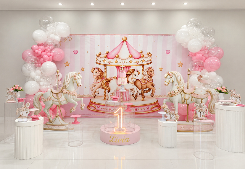 Carrossel Encantado 5M - Ki_decoração 