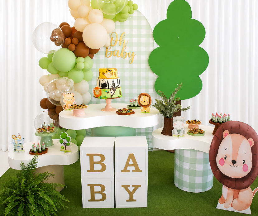 Kit Chá de Bebê Safari - Ki_decoração 