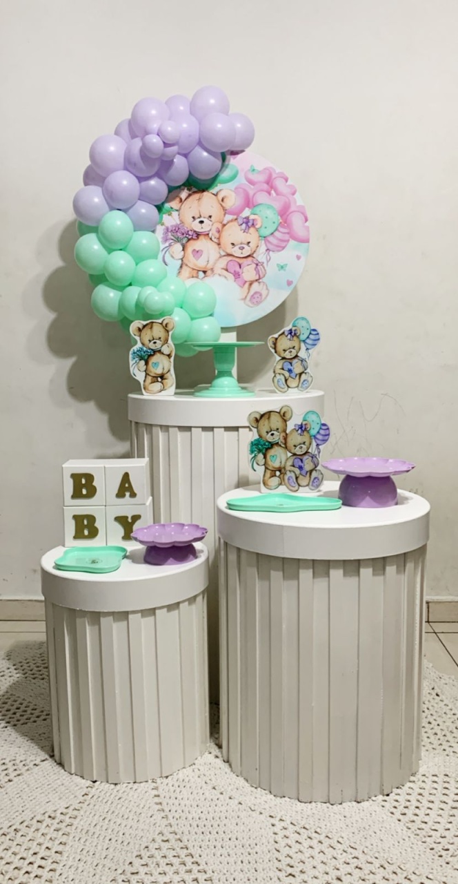 Kit Chá Revelação - Ki_decoração 