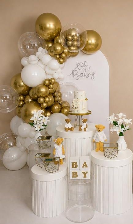 Kit Chá Revelação Luxo - Ki_decoração 