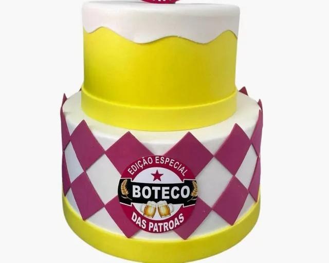 Bolo Fake Boteco - Ki_decoração 