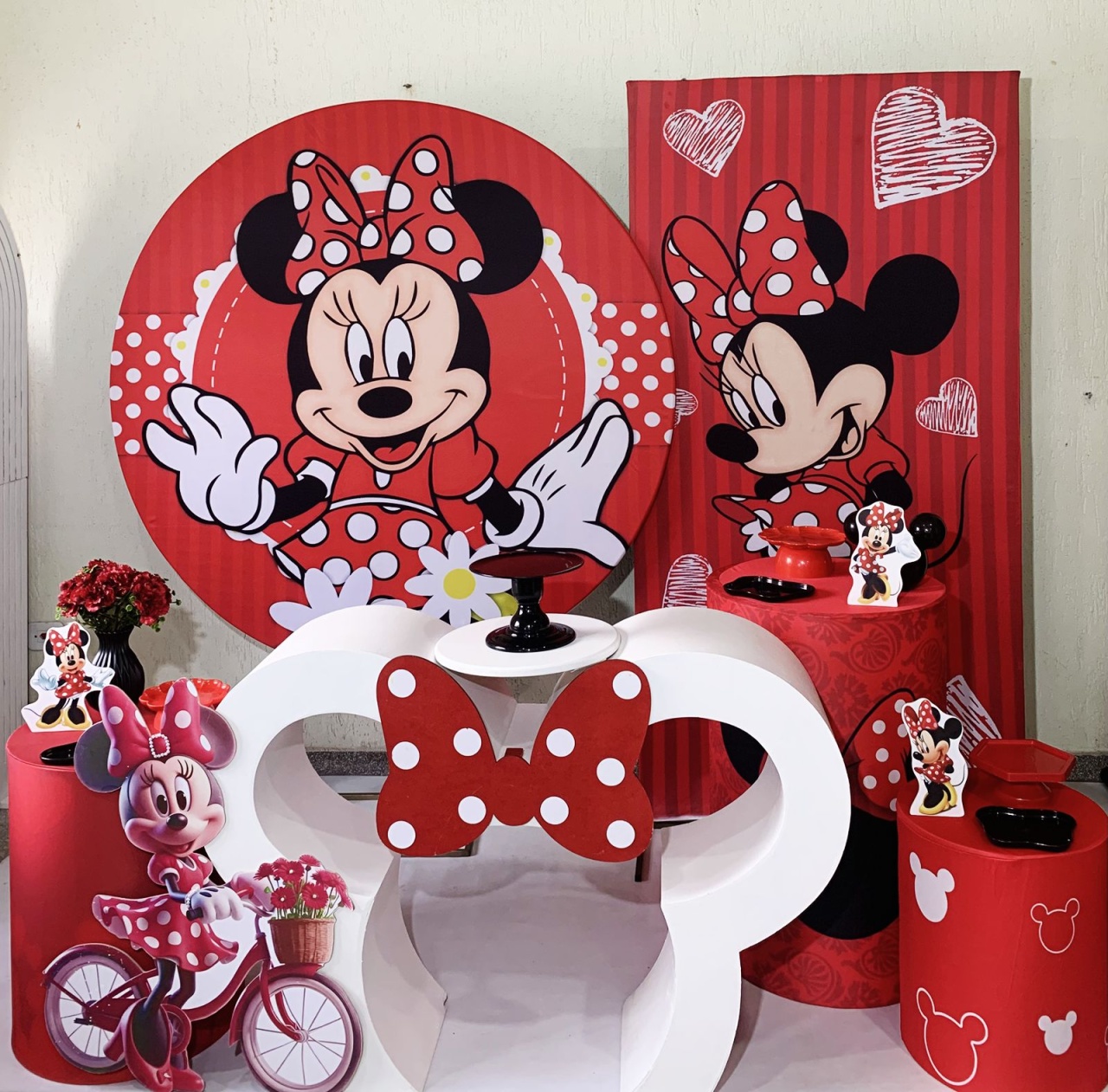 Kit Minnie Vermelha - Ki_decoração 