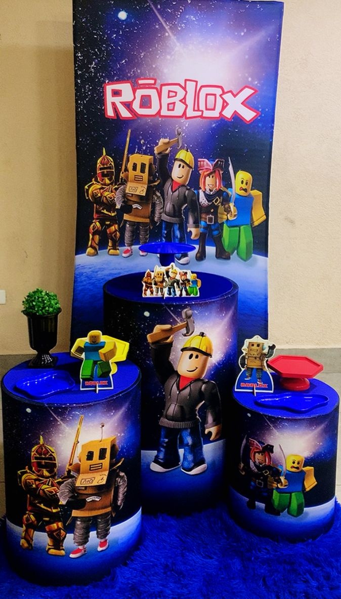 Kit Roblox Ouro - Ki_decoração 