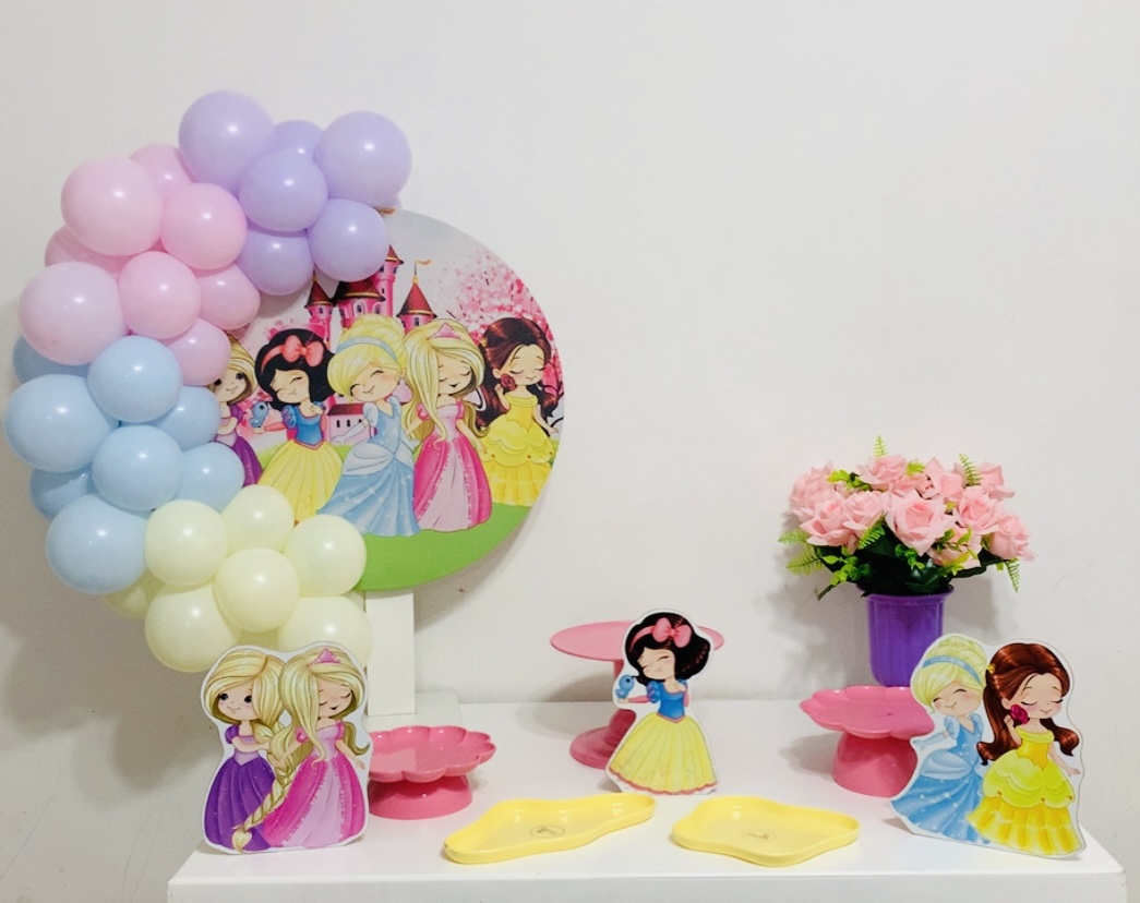 Kit Princesas Cut (Prata) - Ki_decoração 