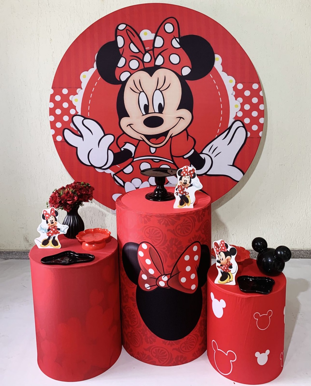 Kit Minnie Vermelha 1 - Ki_decoração 