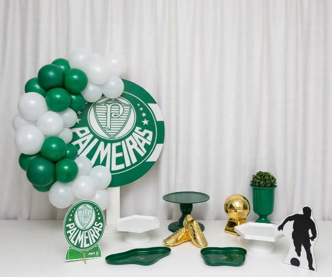 Palmeiras Kit Prata - Ki_decoração 