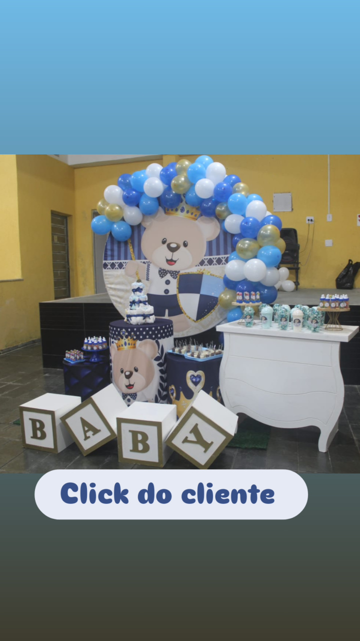 Kit Chá de Bebê Menino - Sonhos e Festas 
