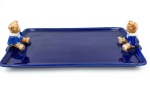 Bandeja Ceramica Ret. Urso Azul Escuro - imagem 2