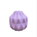 Vaso Cerâmica Geometrico Lilás - imagem 2