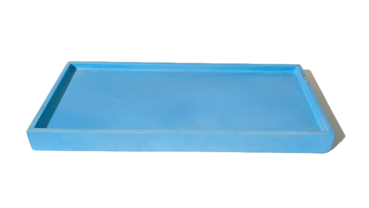 Bandeja Mdf Ret. Azul Claro - Jardim de Sonhos