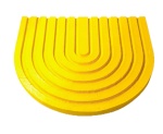 Bandeja Oval Mdf Espiral Meia Lua Amarela - imagem 1