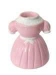 Vaso Vestido Rosa Alice Cerâmica - imagem 3