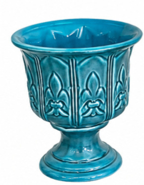 Vaso Ceramica Detalhado Tiffany Gg - Jardim de Sonhos