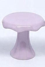 Mini Boleira Fosca Cupcake Cerâmica Lilás - Jardim de Sonhos