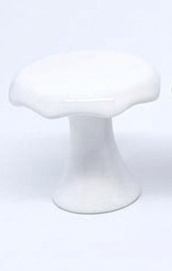 Mini Boleira Cupcake Cerâmica Branca - Jardim de Sonhos