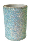 Cachepot Cilindro Glitter Azul Claro - imagem 1