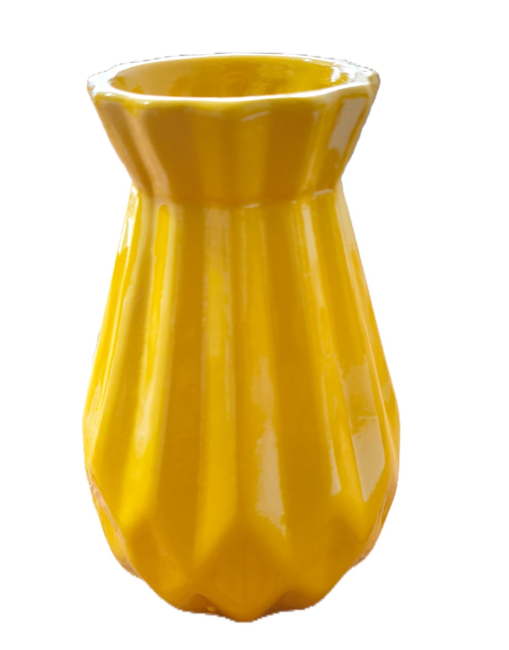 Vaso Geometrico Elegance Amarelo - Jardim de Sonhos