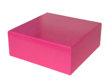 Caixote de Altura Mdf Rosa Chiclete - Jardim de Sonhos