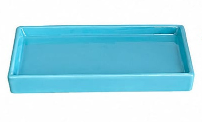 Bandeja Ceramica Ret. Tiffany - Jardim de Sonhos