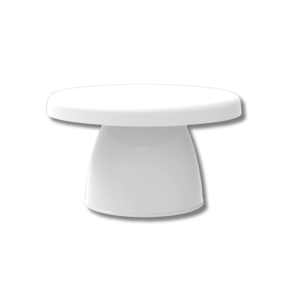 Mini Boleira Plastica Cogumelo Branca - Jardim de Sonhos