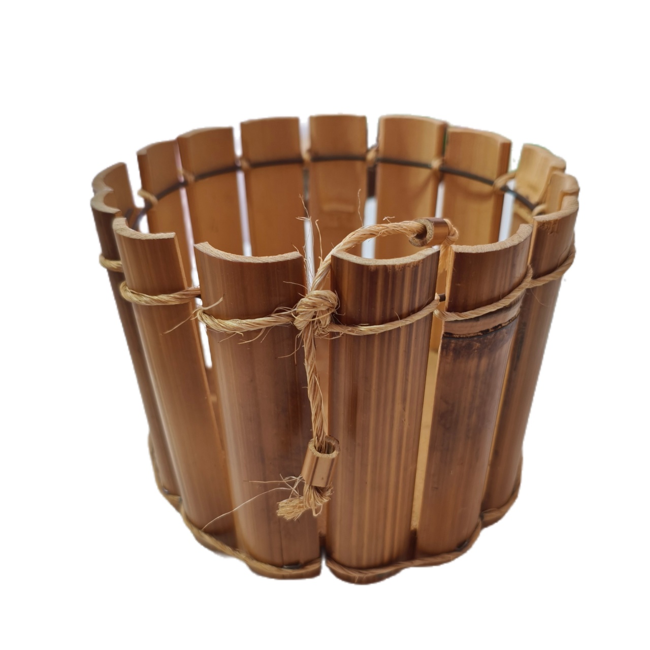 Cachepot Bambu Rústico - Jardim de Sonhos