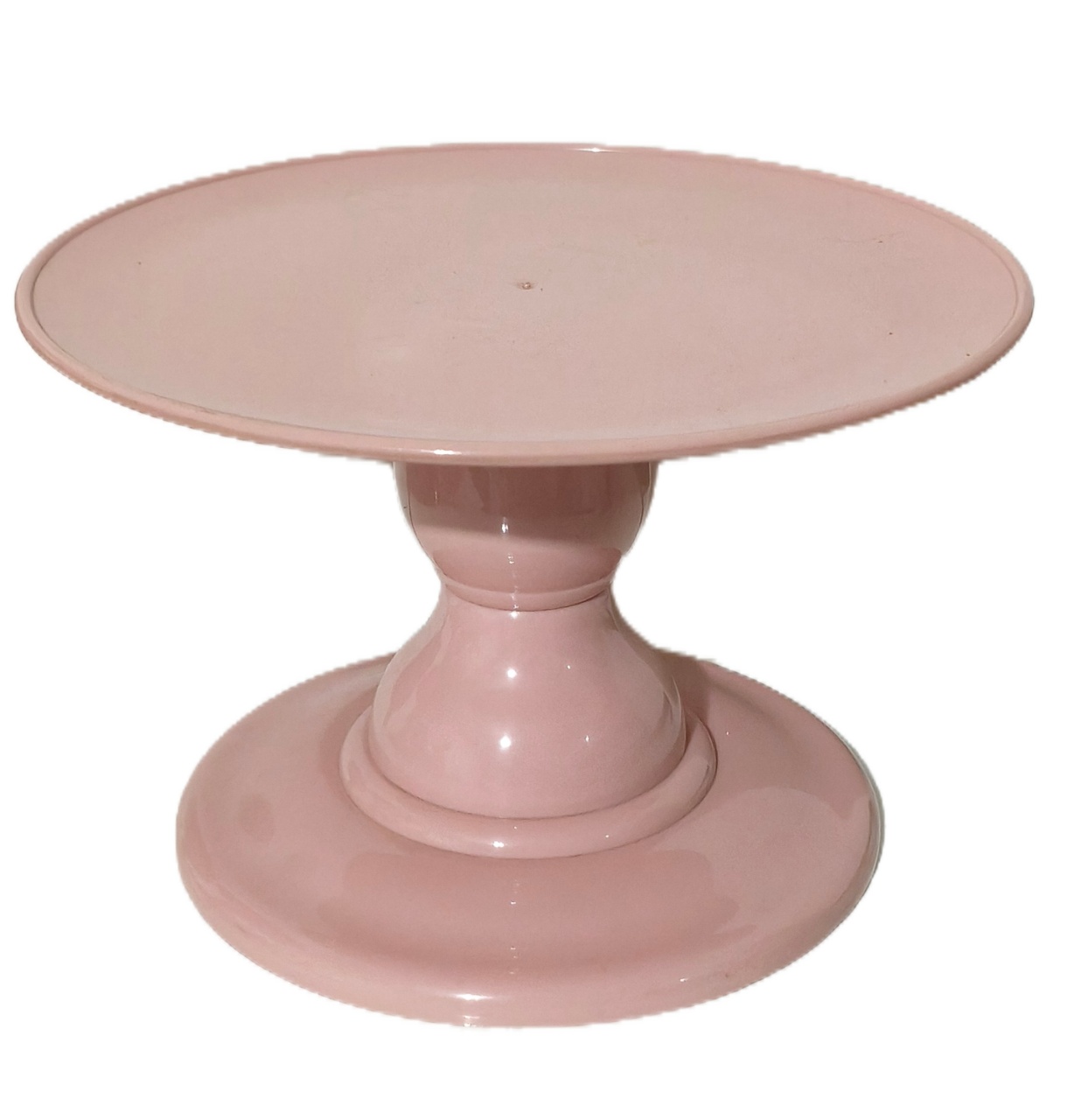 Boleira Alta Plastica Rosa Chá P - Jardim de Sonhos