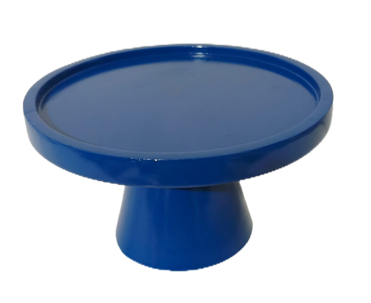 Bandeja Cone Metal Azul Escuro - Jardim de Sonhos