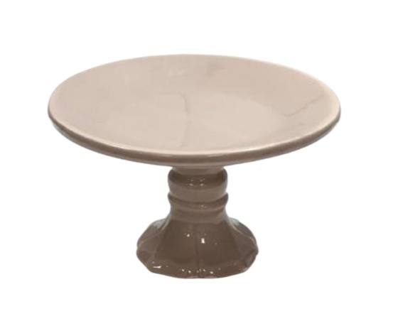 Bandeja Ceramica Bege - Jardim de Sonhos