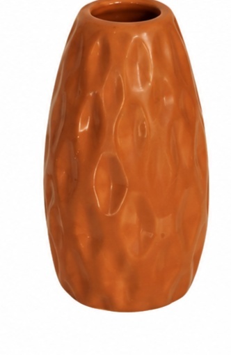 Vaso Ceramica Marrom Pp - Jardim de Sonhos