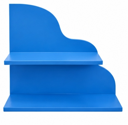 Bandeja Mdf Prateleira Organica Azul Escuro - Jardim de Sonhos