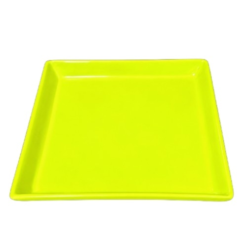 Bandeja Quadrada Amarela Neon - Jardim de Sonhos