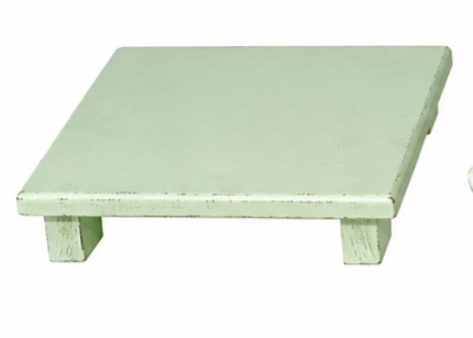 Bandeja Quadrada Verde Menta Mdf - Jardim de Sonhos