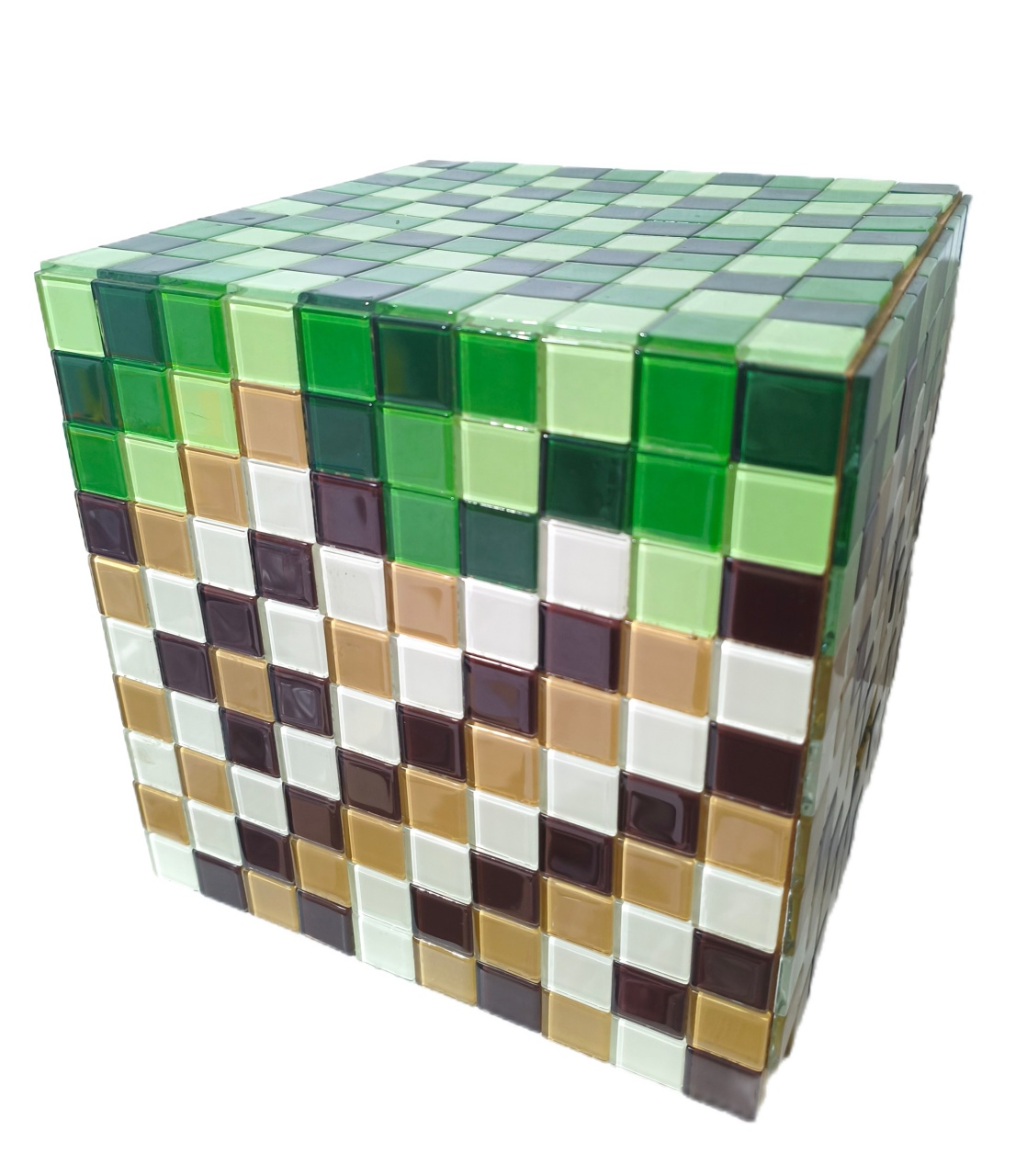 Cubo Plastilhas/Azulejo Minecraft - Jardim de Sonhos